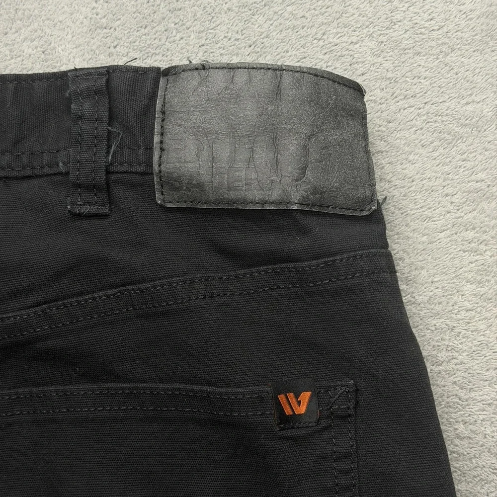 Eddie Bauer Pants Mens Measured 38x32 Black Cargo Canvas Utility Pant Stretch
